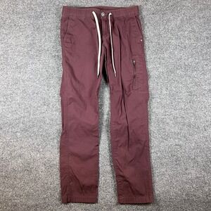 Vuori Maroon Track Pants with Drawstring